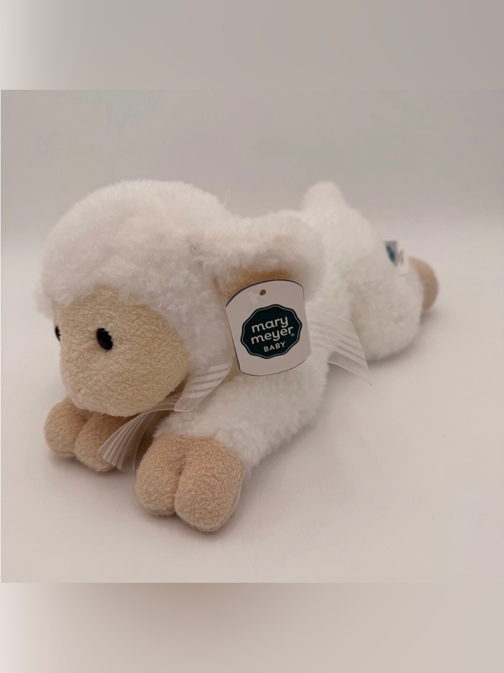 Mary Meyer Wind-up Musical Soft Plush White Lamb Toy 🎶 JesusLoves Me 🎶
